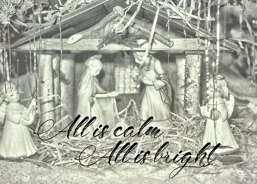 SILENT NIGHT HOLY NIGHT quote Photograph by JAMART Photography