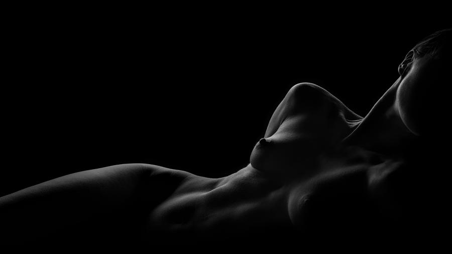Nude Photograph - Silhouette by Aurimas Valevi?ius