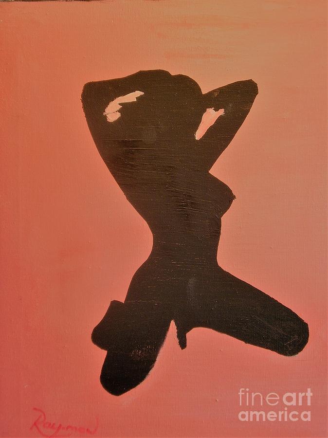 Silhouette Lady - 079 Painting by Raymond G Deegan