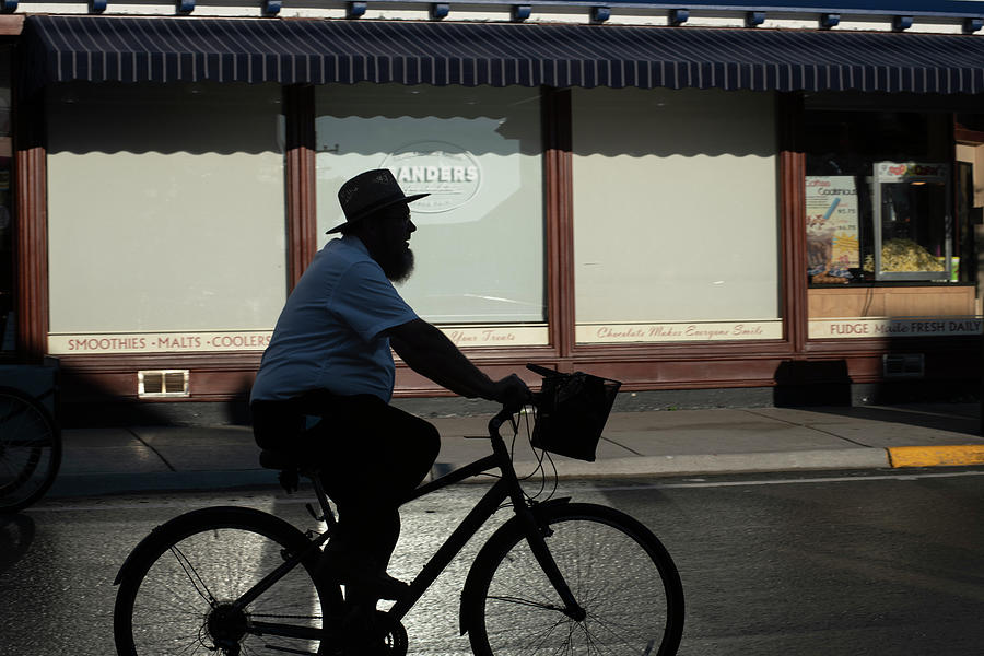 Silhouette Man On Bike Photograph by Dan Friend