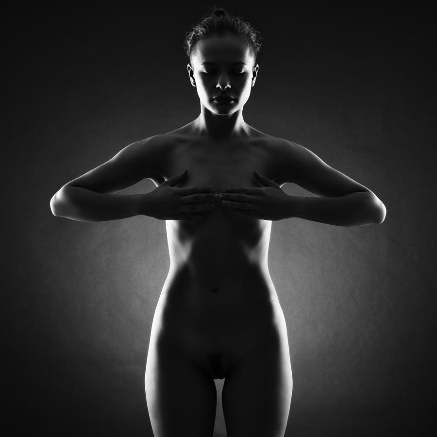 Silhouette. Nude. Photograph by Refat