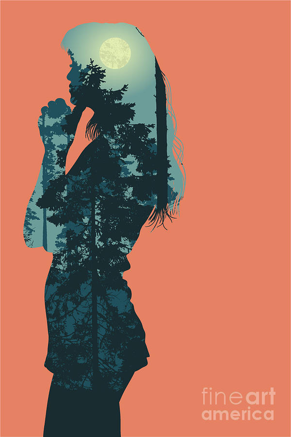 digital silhouette art