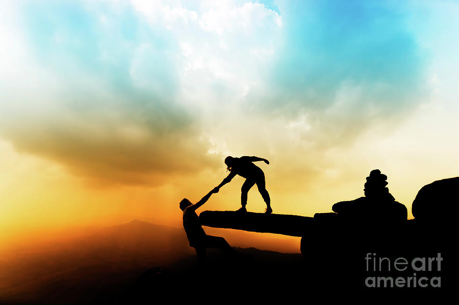 Silhouette Of People On Mountain Photograph by Suparat Malipoom / Eyeem Silhouette Of People On Mountain Photograph by Suparat Malipoom / Eyeem