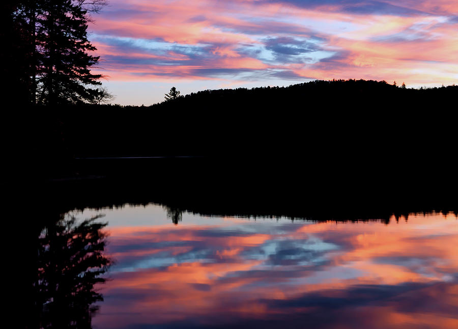 Silhouetted Landscape Pink Clouds Photograph by Anthony Paladino - Fine ...