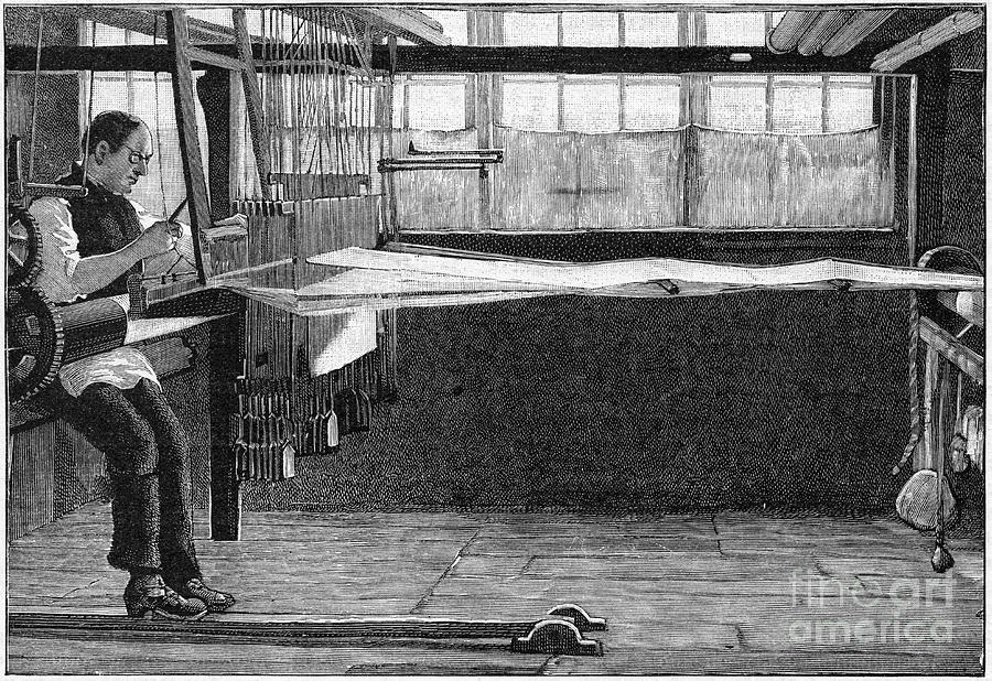 Silk Weaver, Bethnal Green, East Drawing by Print Collector