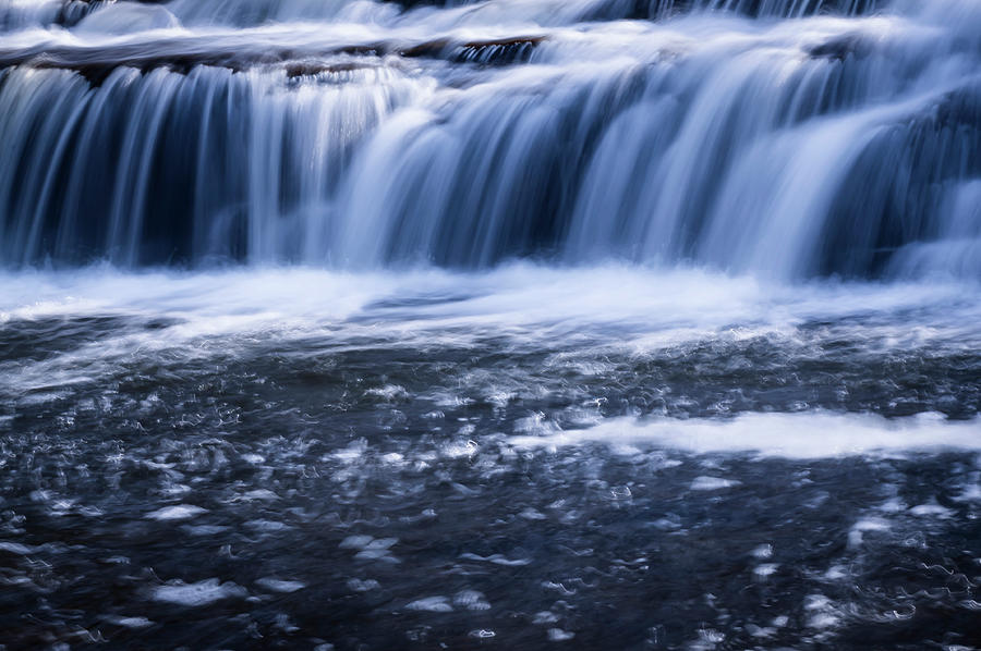 Waterfall Photograph - Silky Cascading Waterfalls by Anthony Paladino