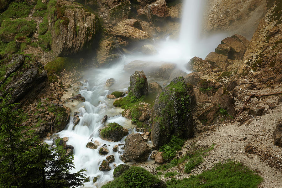 Silky Waterfall Peričnik Vrata Photograph by Bikec