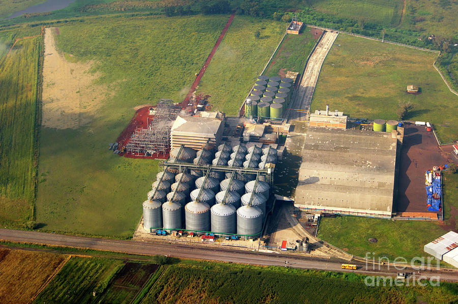 Silos In Mexico Viewed From The Air Photograph by Mark Williamson/science Photo Library