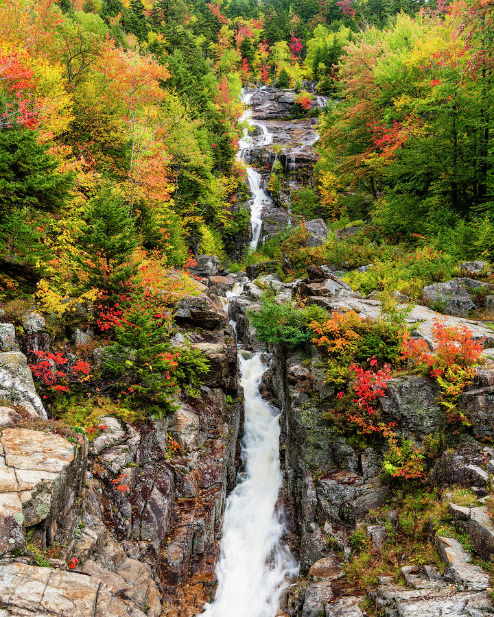 Fall Photograph - Silver Cascade by Michael Blanchette Photography