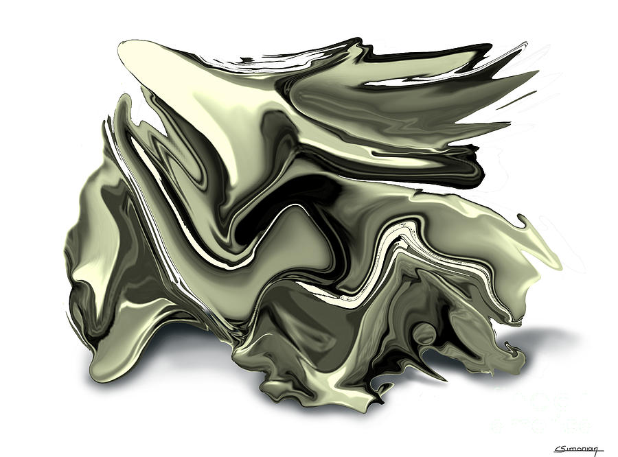 Silver Digital Art by Christian Simonian