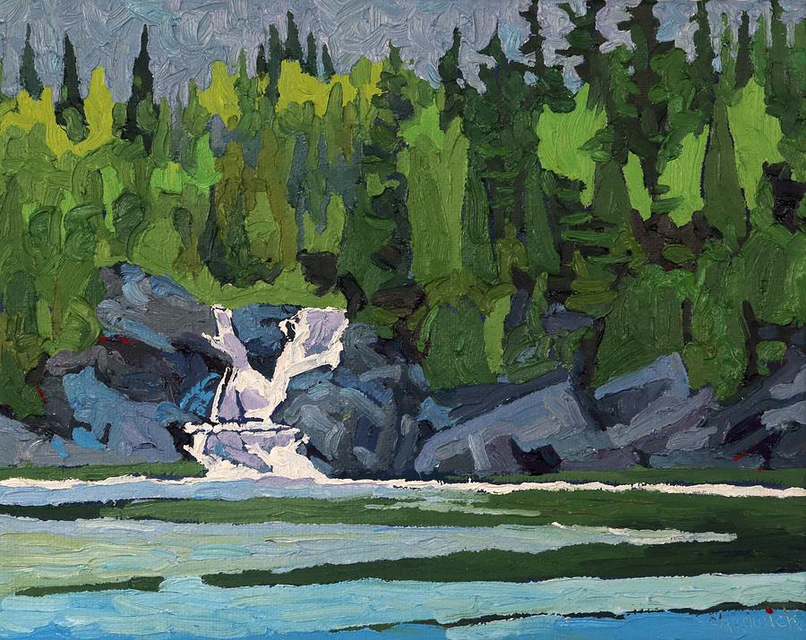 Silver Falls Wawa Painting by Phil Chadwick