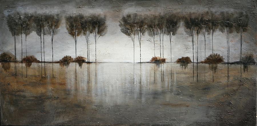 Silver Forest Painting by Lauren  Marems