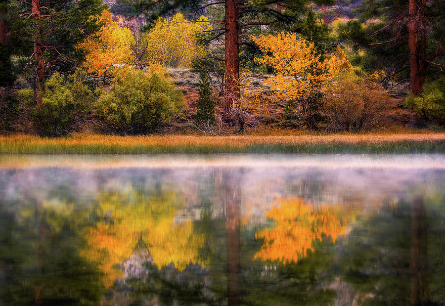 Fall Photograph - Silver Lake - Breath of air by Francesco Emanuele Carucci