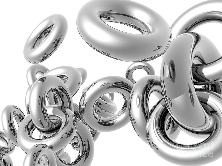 Silver Rings Digital Art by Phil Perkins