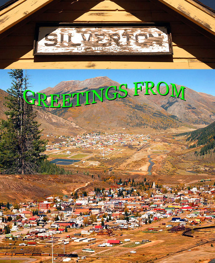 Silverton Colorado post card Photograph by David Lee Thompson