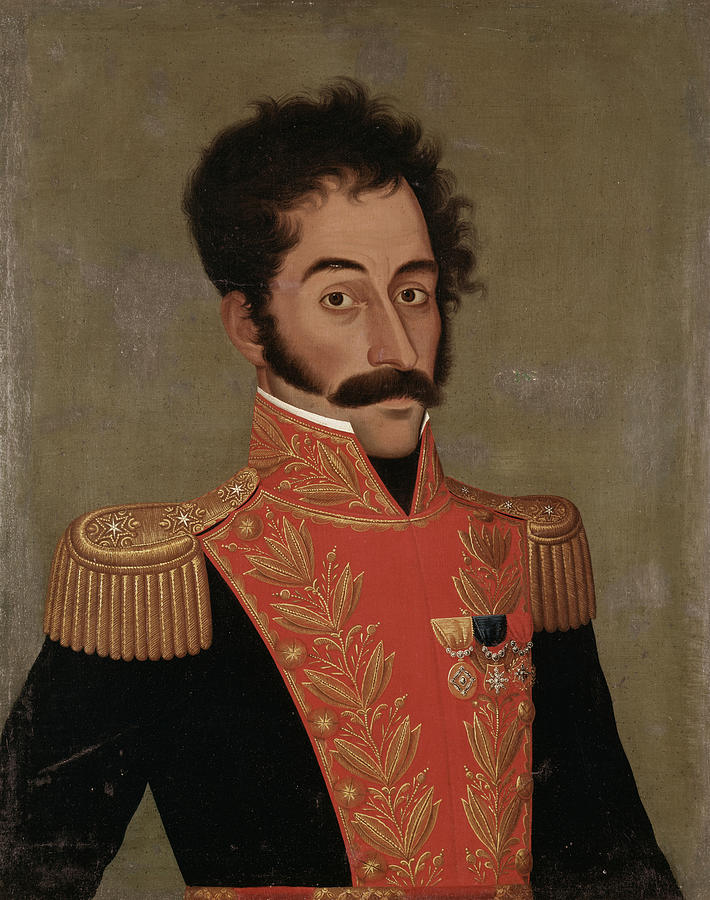 Simon Bolivar By Castro Morales Drawing by Jose Gil De Castro - Fine ...