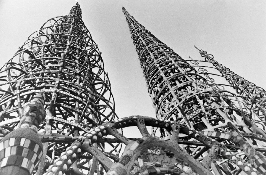 Simon Rodia Towers In Watts Photograph by Bettmann
