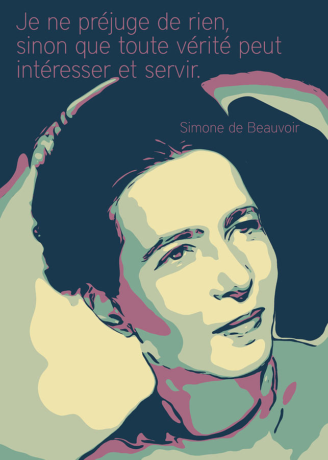 Simone De Beauvoir Digital Art by Greatom London Fine Art America