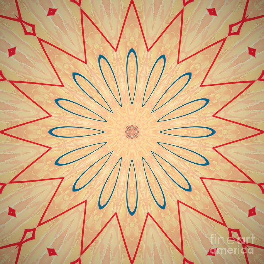 Simple Flower Mandala Digital Art