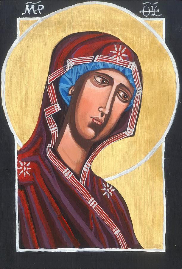 Icon Painting - Simple Mary by Kelly Latimore