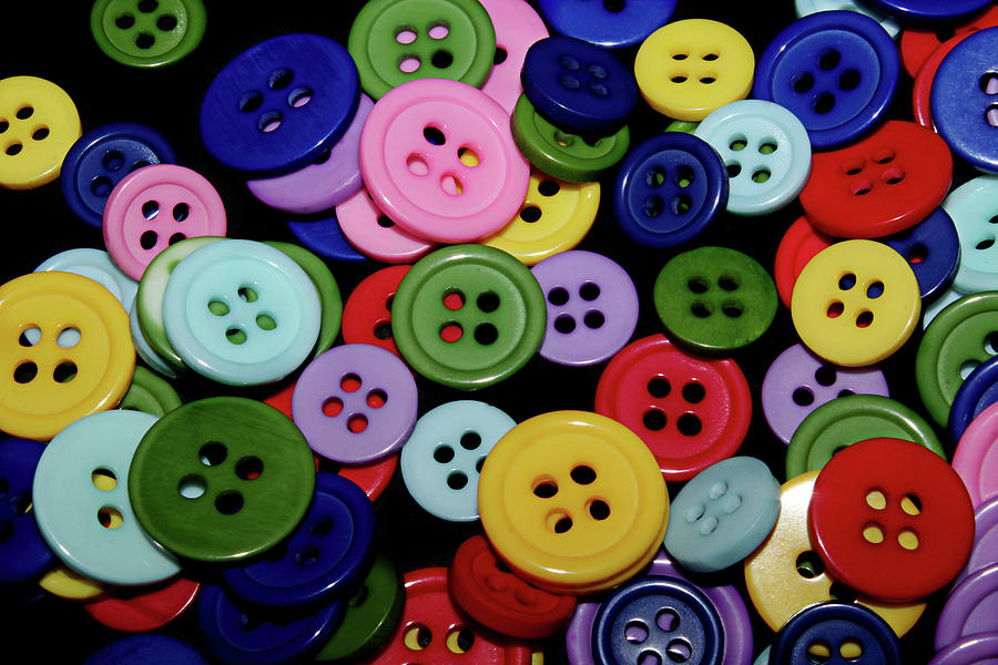 Simply buttons Photograph by Martin Smith