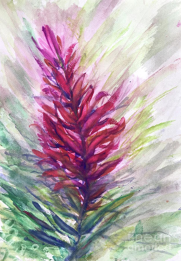 Simply Magenta Painting by Francelle Theriot