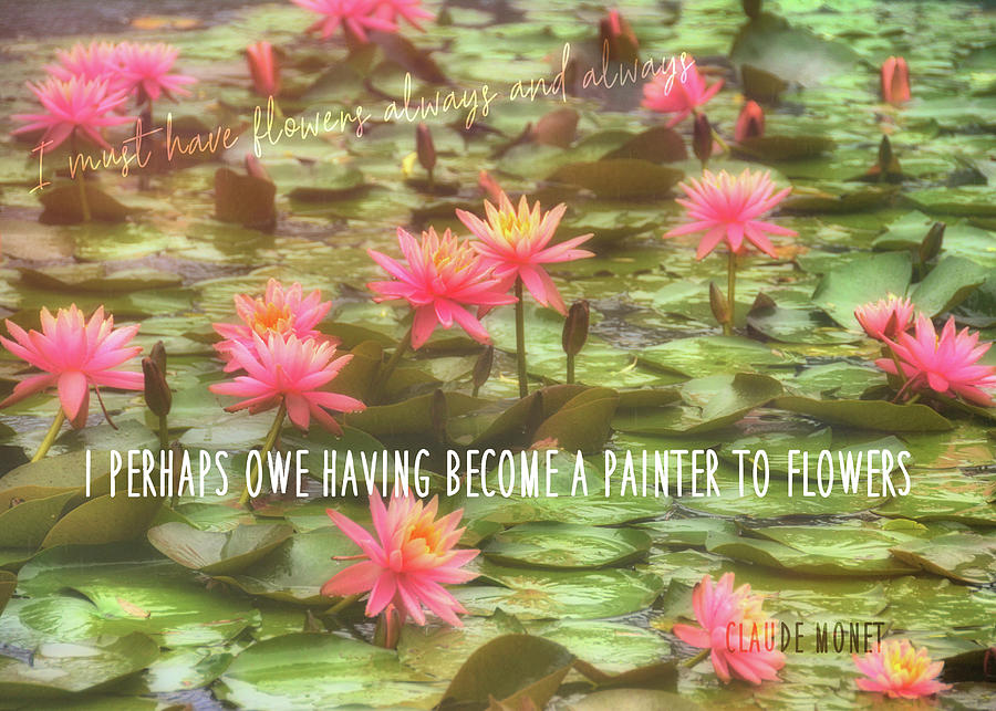 SIMPLY MONET quote Photograph by JAMART Photography