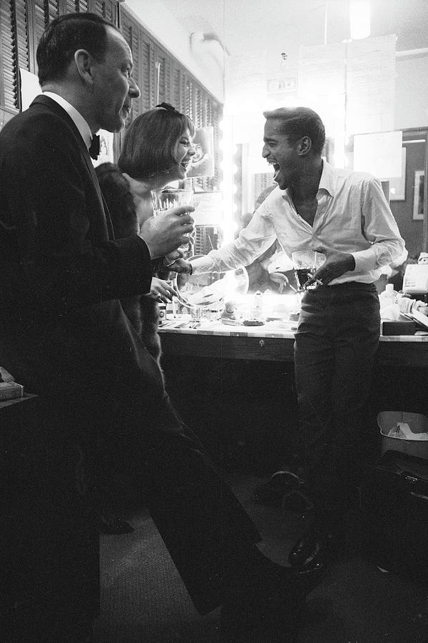 Sinatra and Davis, Jr. Photograph by John Dominis