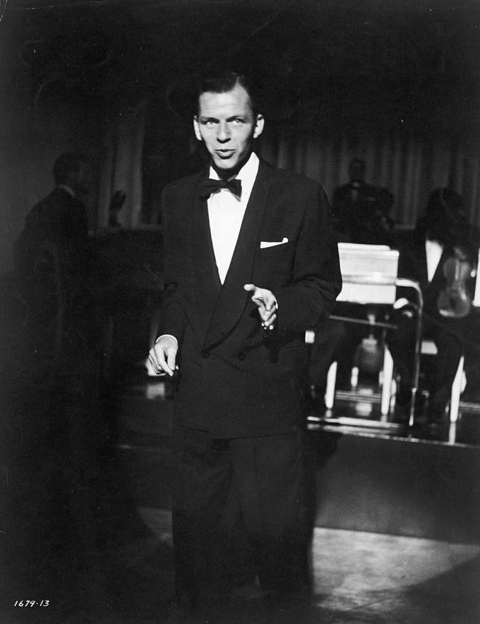 Frank Sinatra Photograph - Sinatra Performing With Band by Getty Images