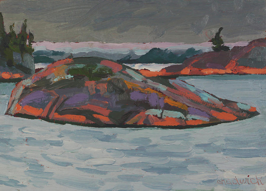 Sinclair Cove Island Painting by Phil Chadwick