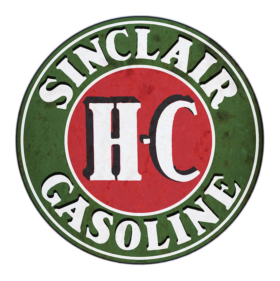Vintage Drawing - Sinclair Gasoline by Greg Joens
