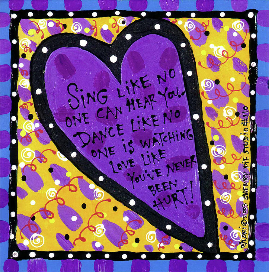 Sing Like No One Can Painting by Cherry Pie Studios