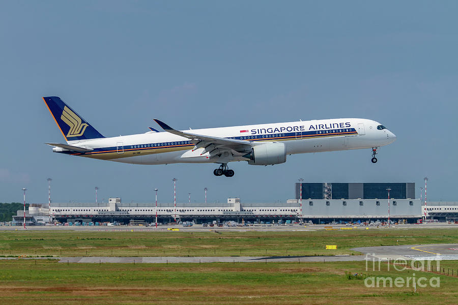 Singapore Airlines, Airbus A350 q4 Photograph by Amos Dor