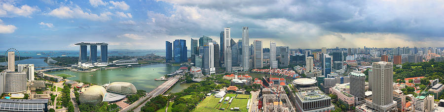 Singapore City Skyline Photograph by By Toonman