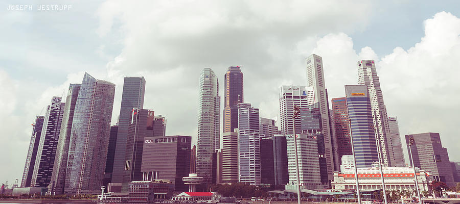 Skyscraper Photograph - Singapore Cityscape the Second by Joseph Westrupp