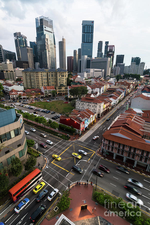 Singapore crossroads Photograph by Didier Marti