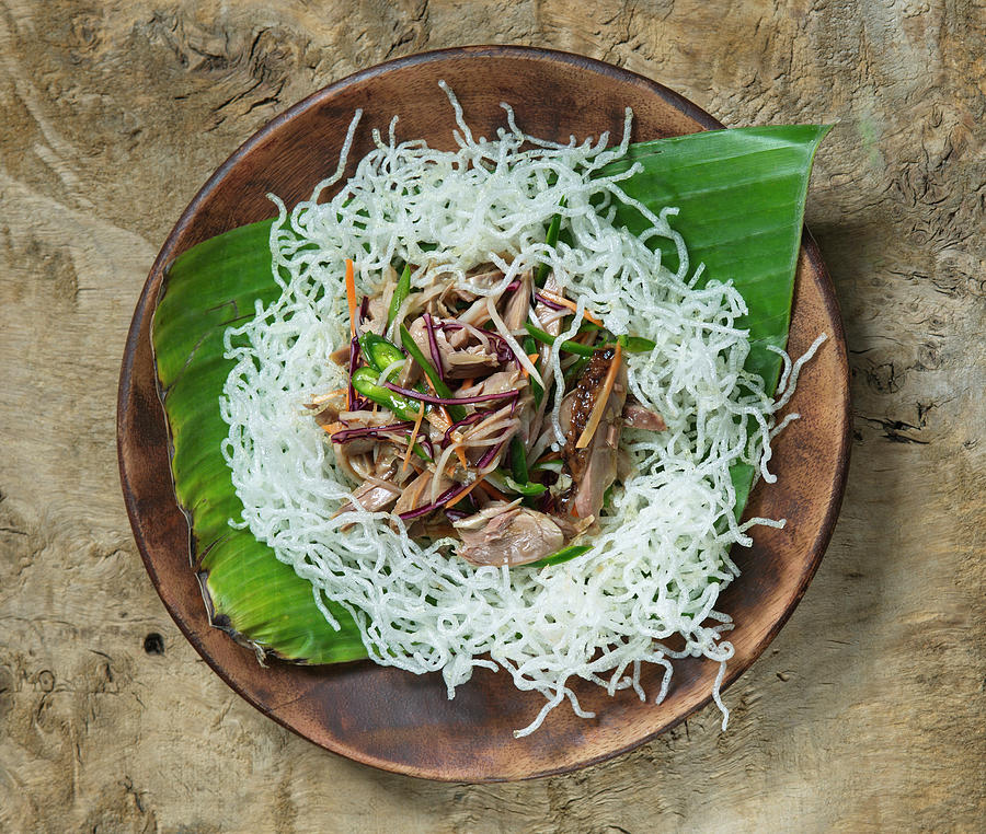 Singapore Duck On Fried Rice Noodles asia Photograph by Alena Hrbkov