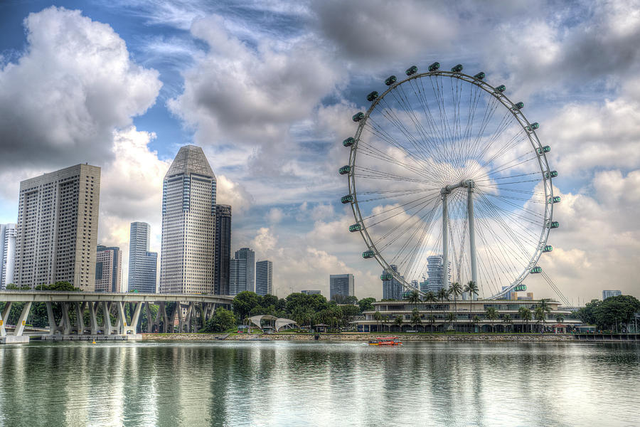 Singapore Flyer Wheel Photograph