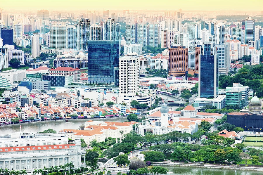 Singapore Panorama Photograph by Bertlmann