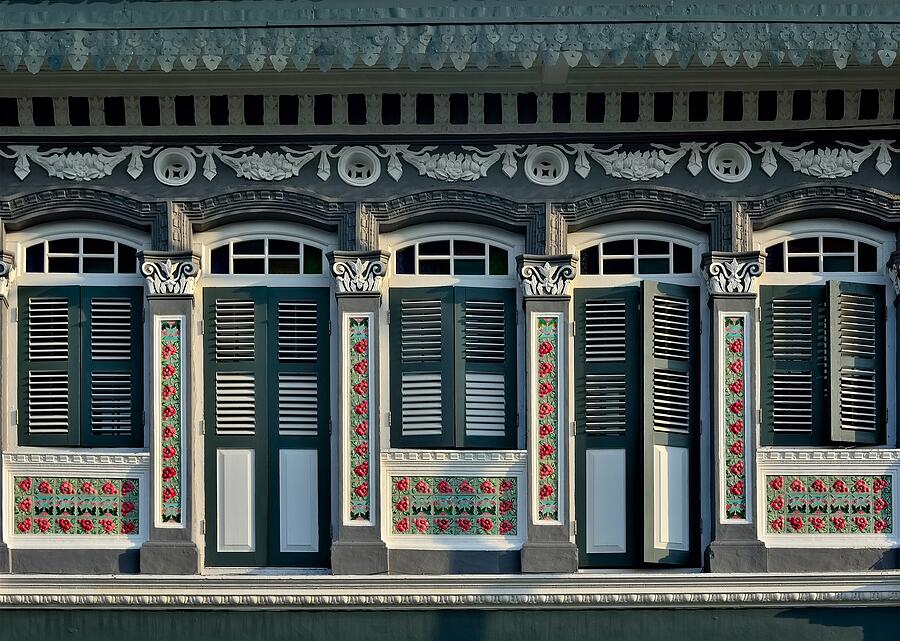 Singapore Shophouse Katong Dawn Photograph By Justin Lee