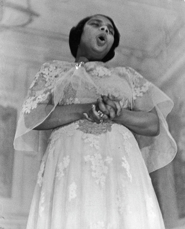 Singer Marian Anderson Photograph by Alfred Eisenstaedt