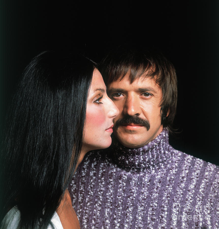 Cher Photograph - Singing Duo Cher And Sonny Bono by Bettmann