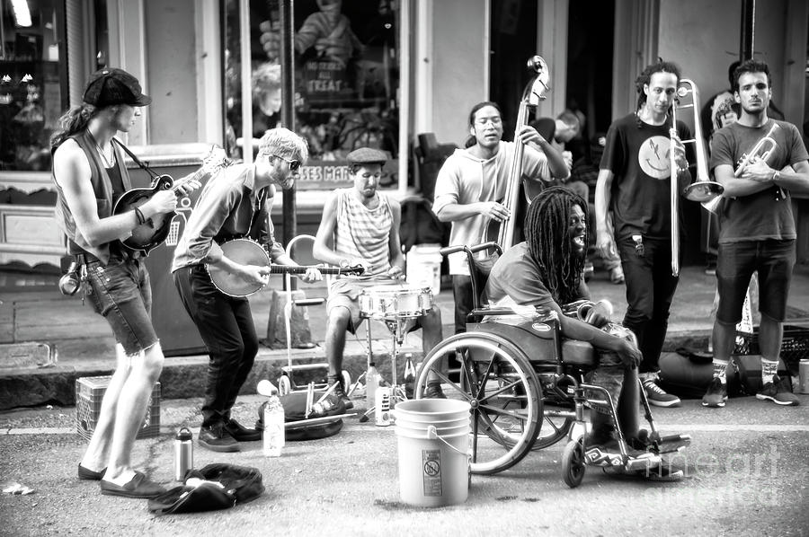 Singing With the Band on Royal Street New Orleans Photograph by John Rizzuto