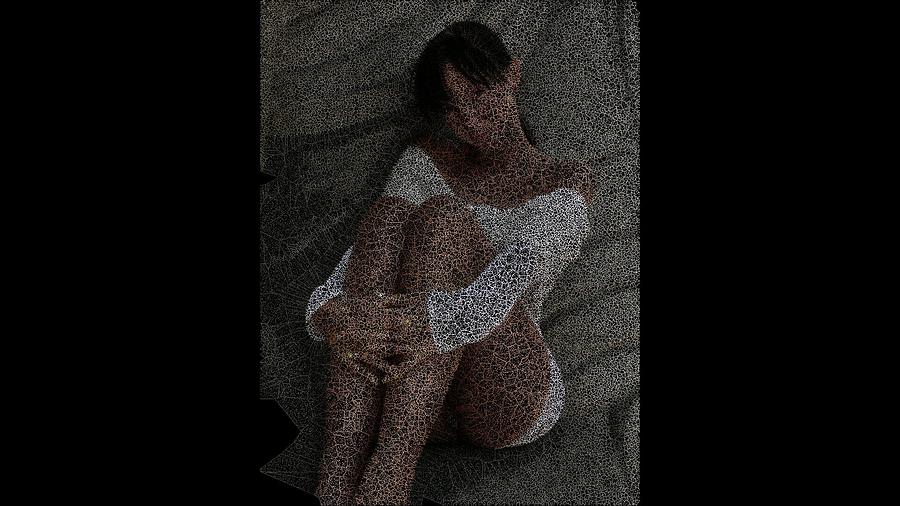Nude Digital Art - Single Cream by Stephane Poirier
