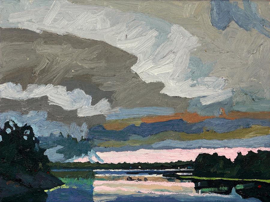 Singleton Afternoon Thunderstorm Painting by Phil Chadwick