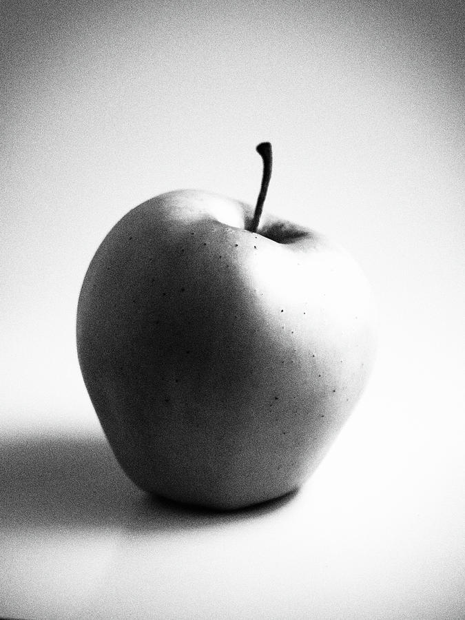 Apple Photograph - Singular by Tom Druin