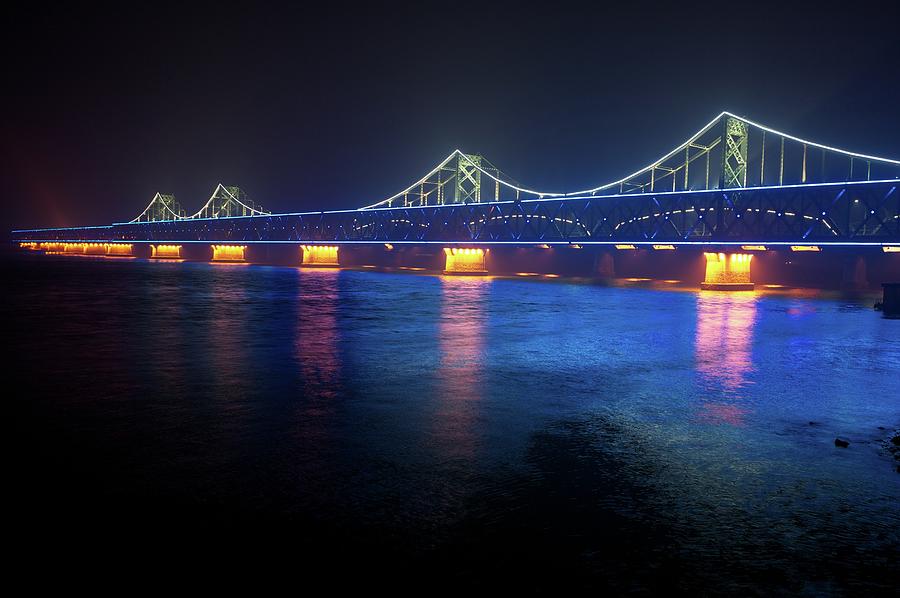 Sino Korean Friendship Bridge Photograph by Image By Damian Bettles