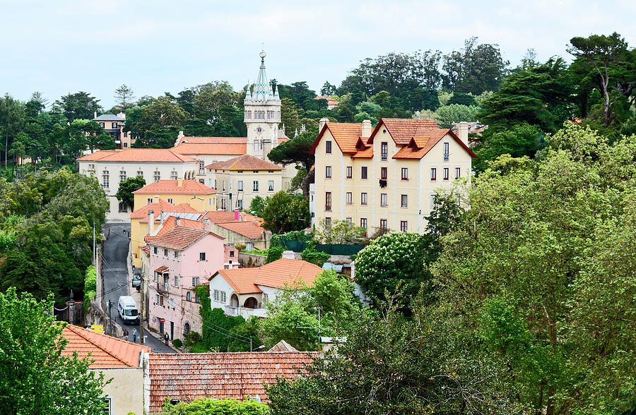 Old Buildings Photograph - Sintra Portugal by Sally Weigand Old Buildings Photograph - Sintra Portugal by Sally Weigand