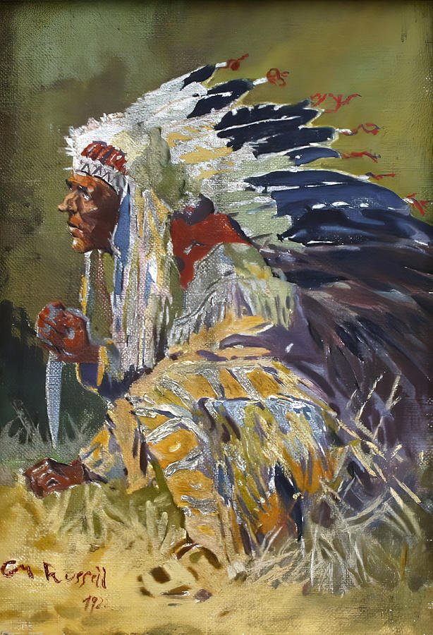 Sioux Chief Digital Art by Charles Russell