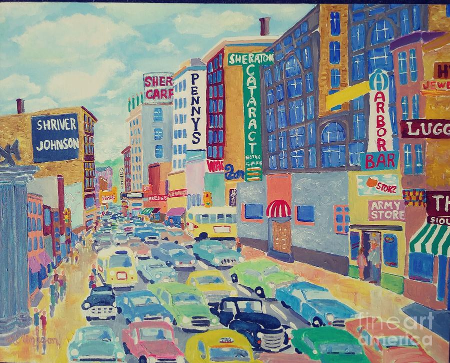 Sioux Falls 1958 Painting by Rodger Ellingson